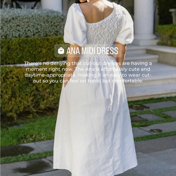 Benaar LA Cutout Midi Dress - Size M - Picture 6 of 8